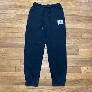 Jordan Black Joggers with Signature Logo